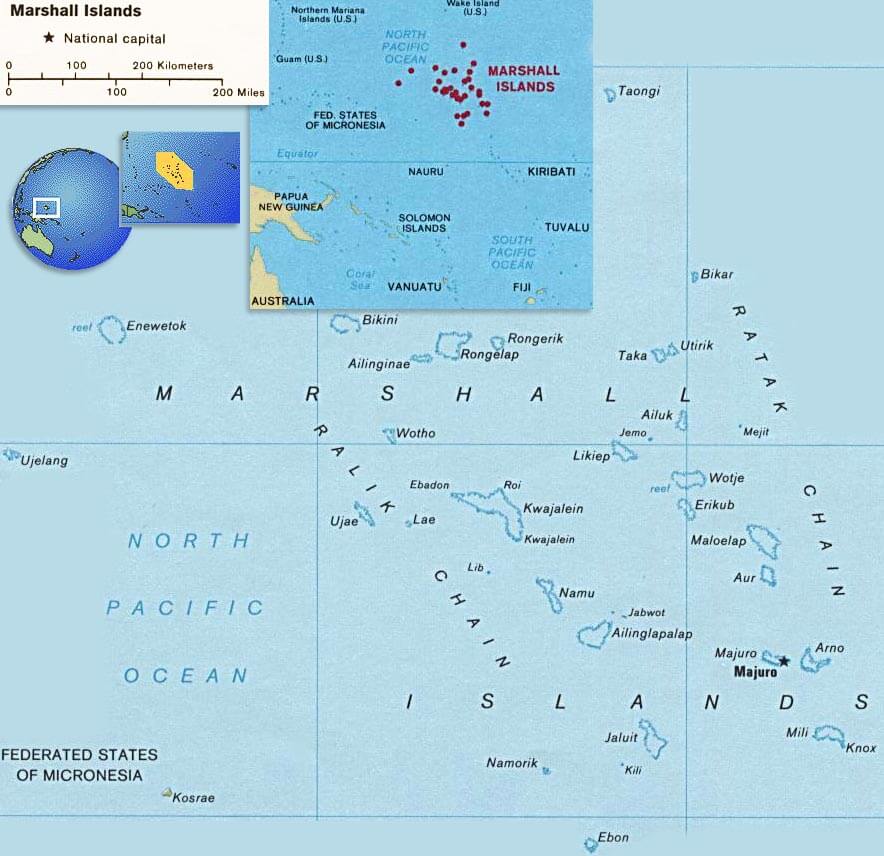 marshall islands political map